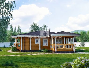 Дом из оцилиндрованного бревна цена