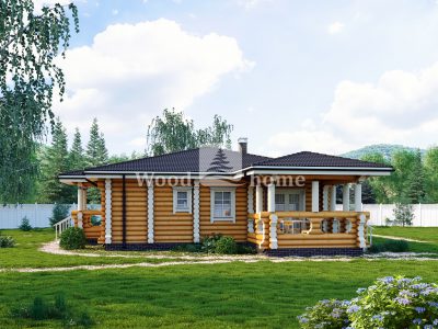 Дом из оцилиндрованного бревна цена