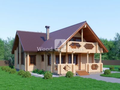 Красивые дома из оцилиндрованного бревна